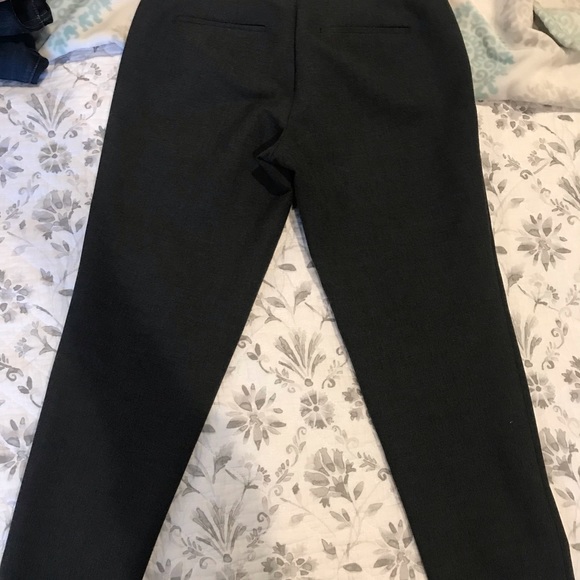 Ann Taylor pencil cropped work pant. These are size 8 in charcoal. - Picture 3 of 3